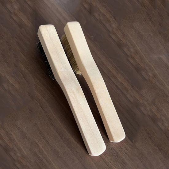 Yousheng Rock Climbing Brush with Wooden Ergonomic Handle Thick Boar Bristles Portable Indoor Outdoor Climbing Bouldering Brush Cleaning Tool