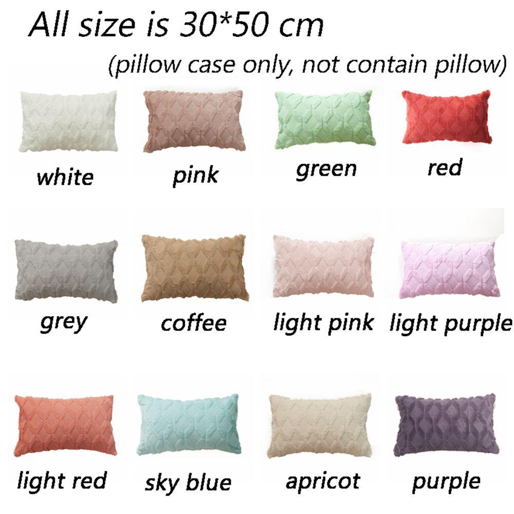 Plush For Livingroom,Bed Throw Pillow Decorative Pillow Case Sofa Decor Home Textile Cushion Cover
