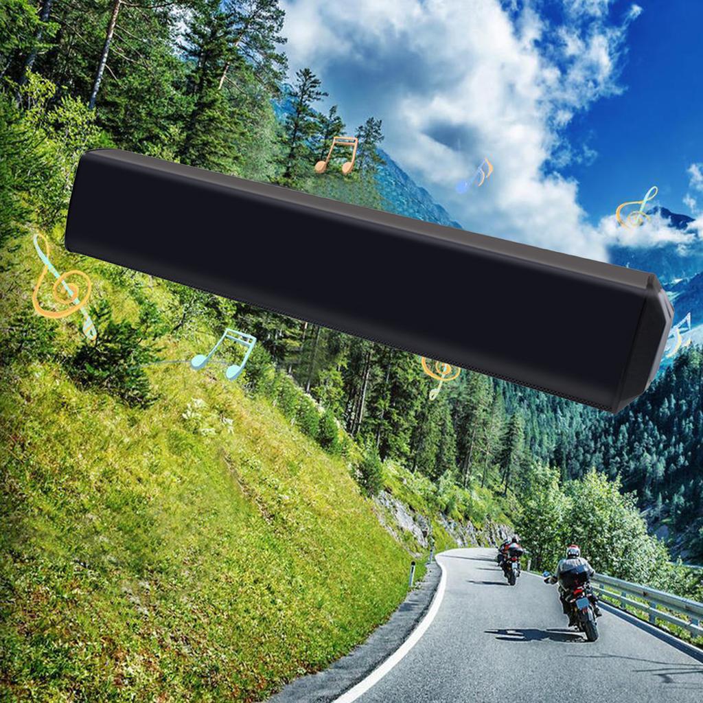 Waterproof Bluetooth-compatible Motorcycle Stereo Speakers Handlebar Mount MP3 Music Player Audio Amplifier Scooter Bike