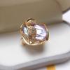 Baroque Pearl Opening Ring Rhinestone Natural Pearl Ring Creative Women's Jewelry  Women