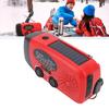 Emergency Radio AM FM WB 2000mAh Solar Hand Crank Portable Weather Radio with LED Flashlight