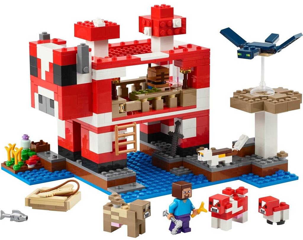 LEGO Конструктор Дом Minecraft – Дом грибной коровы (21270)