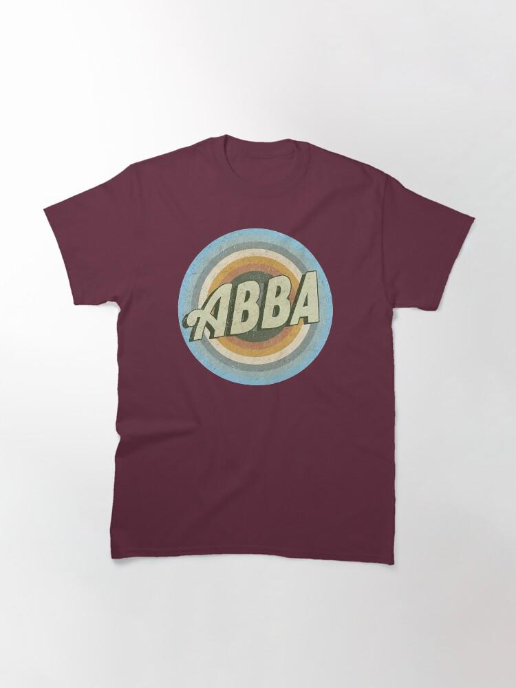ABBA Ретро Круг ABBA Фотография Искусство Классическая Футболка