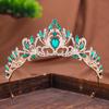 European Baroque Retro Rhinestone Luxurious Bride's Crown Headwear Wedding Dress  Princess Hair Crown  Dress Accessories