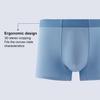 Men Boxer Underwear Slim Fit Patchwork Color Shorts Briefs Elastic Mid-Waist Design Smooth Lines U-Convex Panties