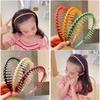 New Children 'S Headband Simple Pressure Hair with Teeth Non -Slip Hairpin Headwear Adult Broken Hair Artifact Princess Headdress