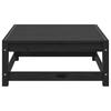 2 Piece Garden Lounge Set with Cushions Black Solid Pine Wood