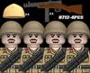 MOC Вторая мировая война Итальянские Солдаты Фигурки Строительные Блоки Армия Италии Офицер Пехоты Оружие Пистолет Плащ Шлемы Танковая Пушка Кирпичики Игрушки