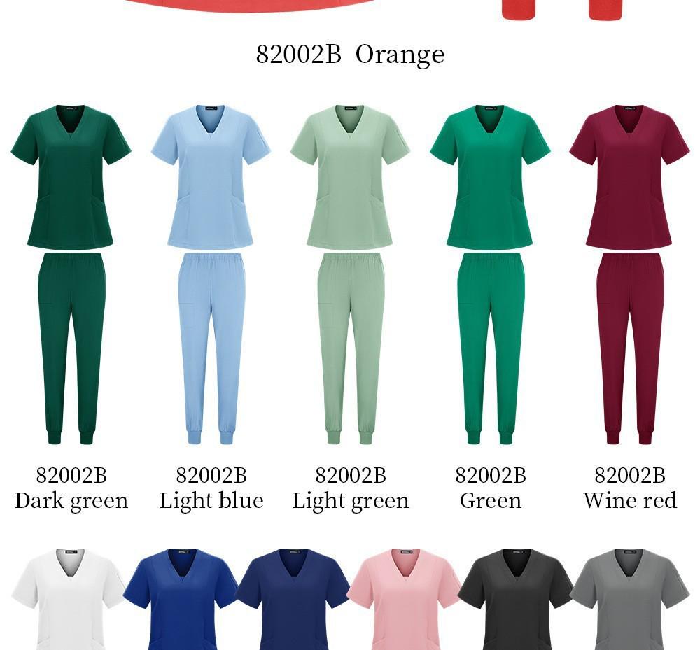 Детская больница Быстросохнущий костюм-скраб с V-образным вырезом - Комплект из двух предметов с коротким рукавом