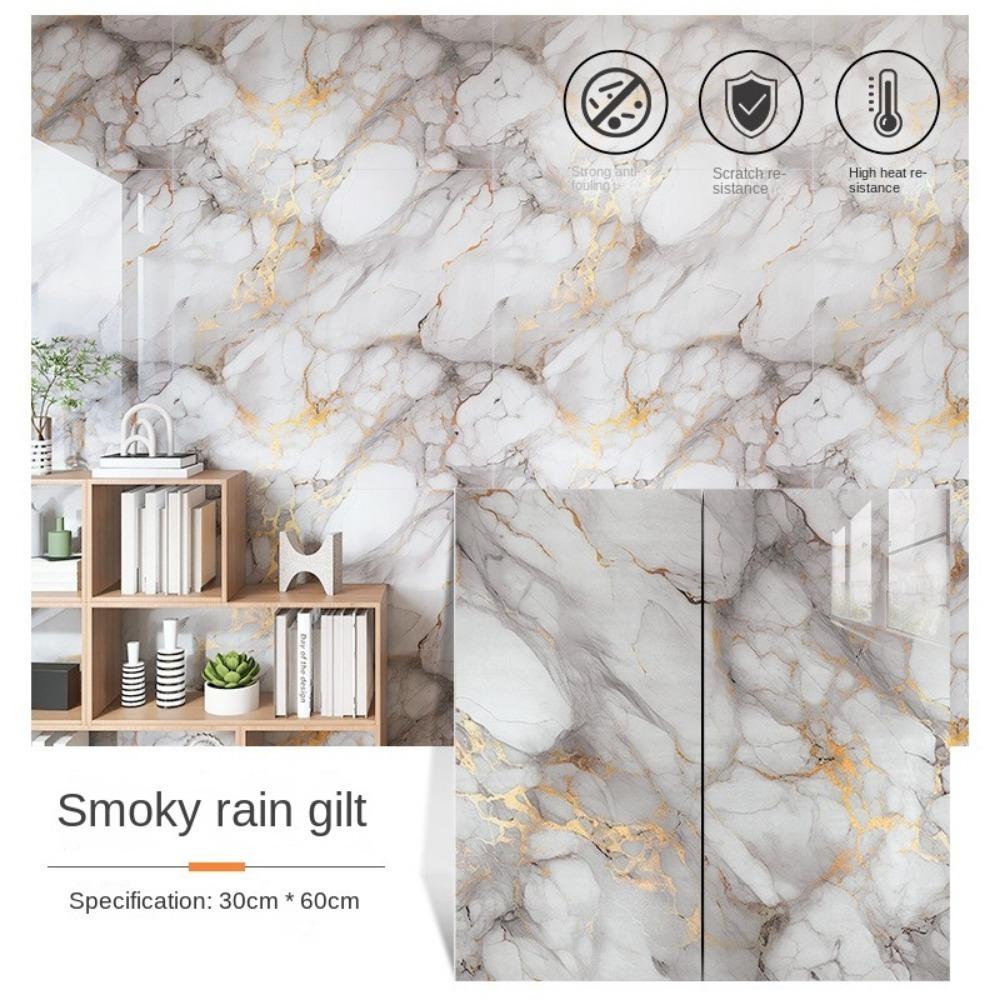 Мраморная плитка 30x60см Самоклеящаяся наклейка для напольной плитки Новые наклейки на стену Ванная комната Гостиная