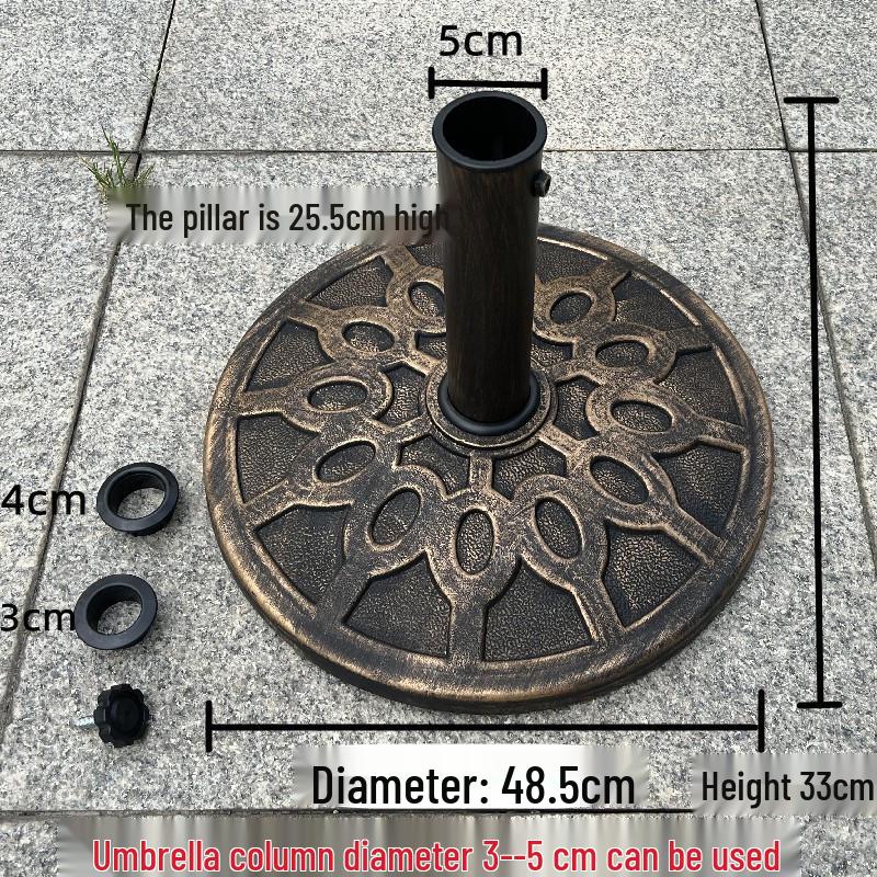 Weighted Outdoor Umbrella Base with Water and Sand Injection