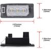 2Pcs LED License Plate Lights Number Lamp for BMW E82 E46 E92 E93 E39 E60 E61 E84 E70 E71 E72 F22 F30 F32 F33F10 F11 F80 Powered by High Power SMD