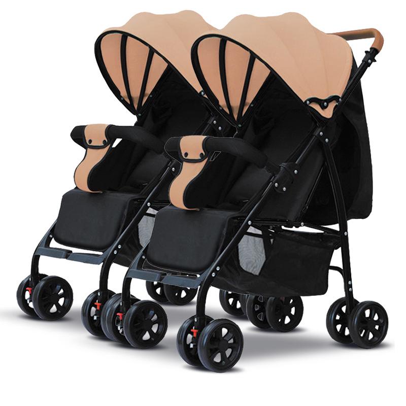 Легкая коляска для близнецов: Складной, сидячий и лежачий вариант для детей