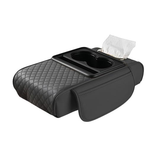Универсальный чехол на подлокотник автомобиля, несколько отделений, простая установка, чехол на центральную консоль автомобиля с 2 подстаканниками