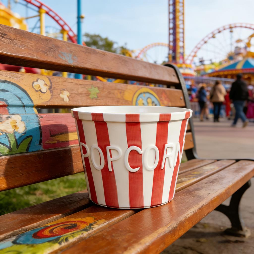 Ведерко для попкорна, специально разработанное для наслаждения любимыми кинозакусками дома