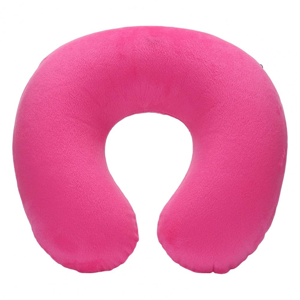 U-shaped Neck Pillow Inflatable Memory Foam Fatigue Relief Travel Pillow Flight Headrest Sleep U-shaped Cushion for Plane