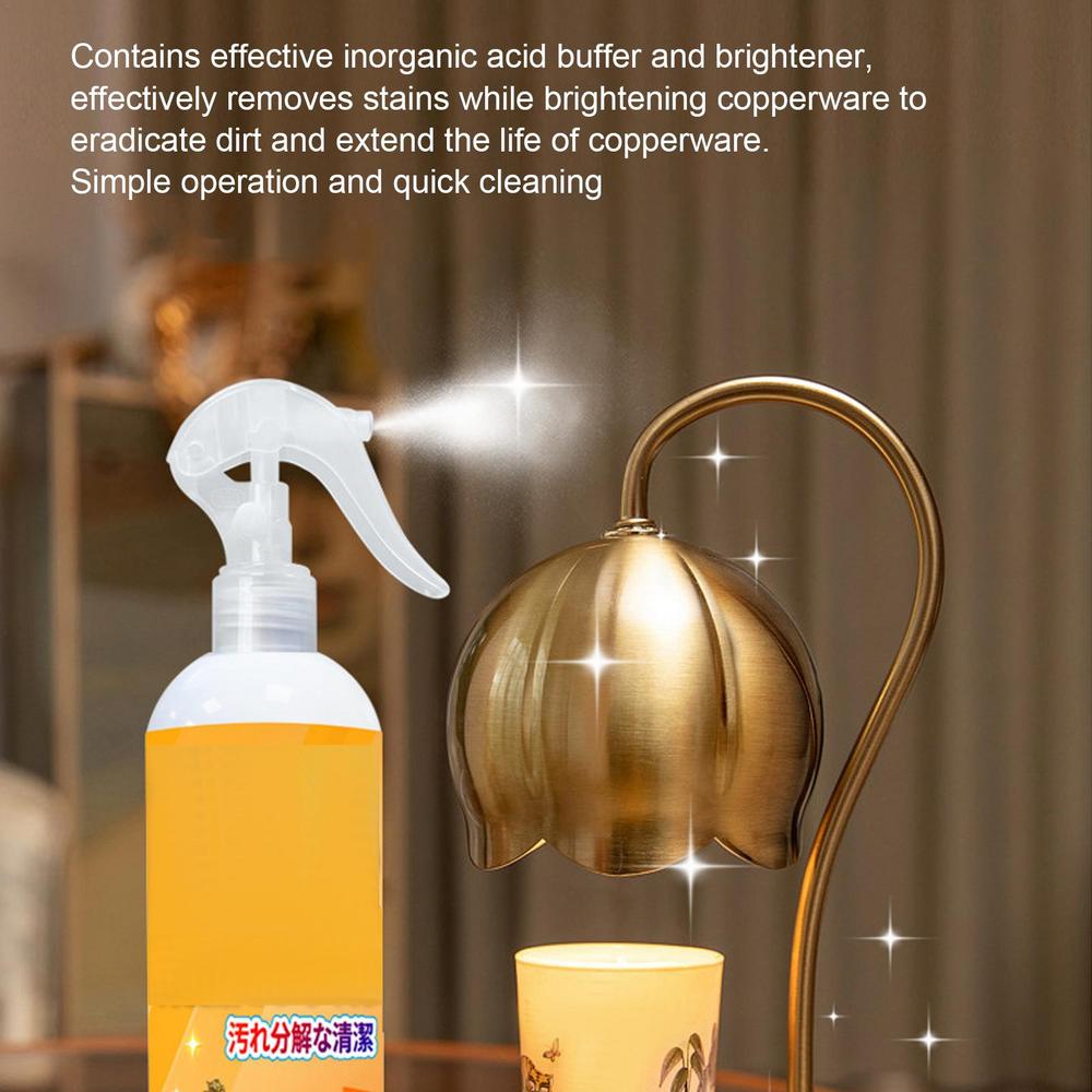 Copper Patina Cleaner 6.08oz Brass Cleaning Spray Bronze Rust Remover For Metal Faucet Hardware Copperware Polishing Liquid