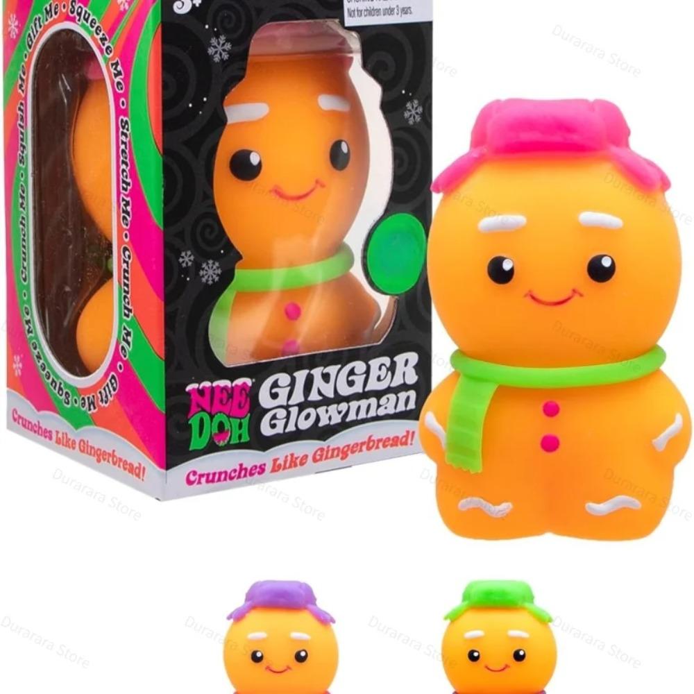 NeeDoh Ginger Glowman Игрушка для снятия стресса 2026- Edge Игрушка для снятия стресса, Взрослые Новые Schylling Коллекционные items для снятия стресса