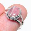 Натуральный Родохрозит Драгоценный Камень Ручной Работы 925 Проба Цельное Серебро Ювелирное Кольцо S.8 C8j65