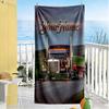 Kw Heavy Trucks Customize Your Name Beach Towel High Absorbency & Quick-Dry Perfect for Traveling Yoga Camping and Swimming