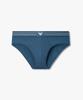 EMPORIO ARMANI UNDERWEAR Мужские полосатые эластичные хлопковые трусы_Сине-зеленые 0816111049