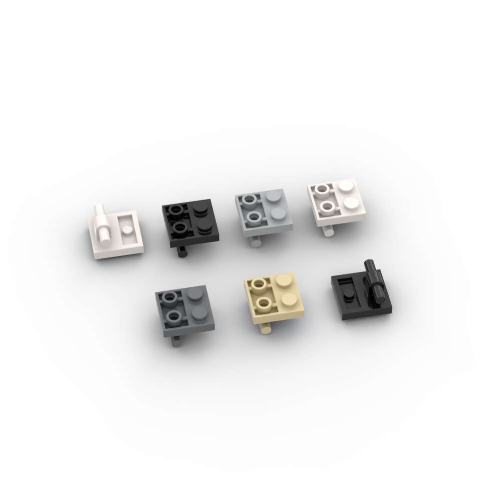 MOC 10 ШТ 5066 Модифицированный 2x2 С Штырем Снизу Набор Строительных Блоков Пластина Кирпичики Частицы DIY Игрушки Детский День Рождения Рождественские Подарки
