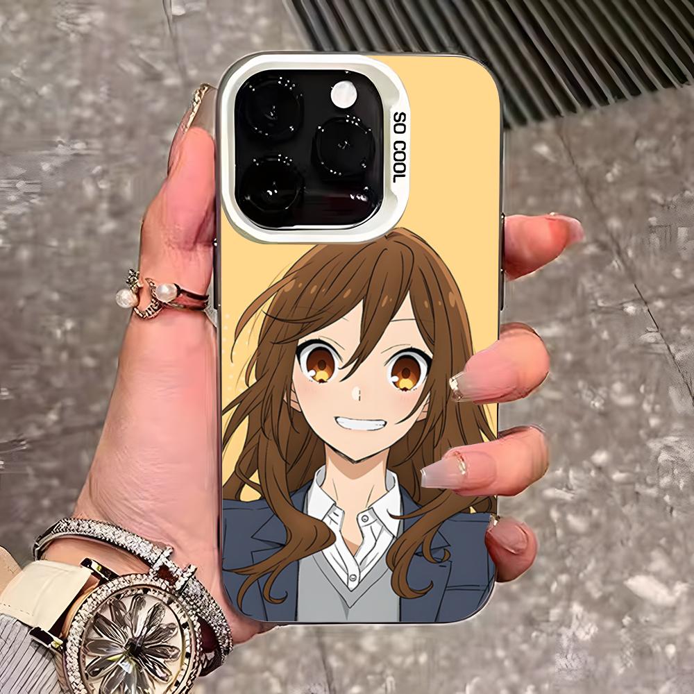 Чехол для телефона с персонажами аниме Horimiya для IPhone 17 Pro Max 16 Pro Max 15 14 13 11 12 Mini Xs X Xr 7 8 Plus Se Серебристая крышка