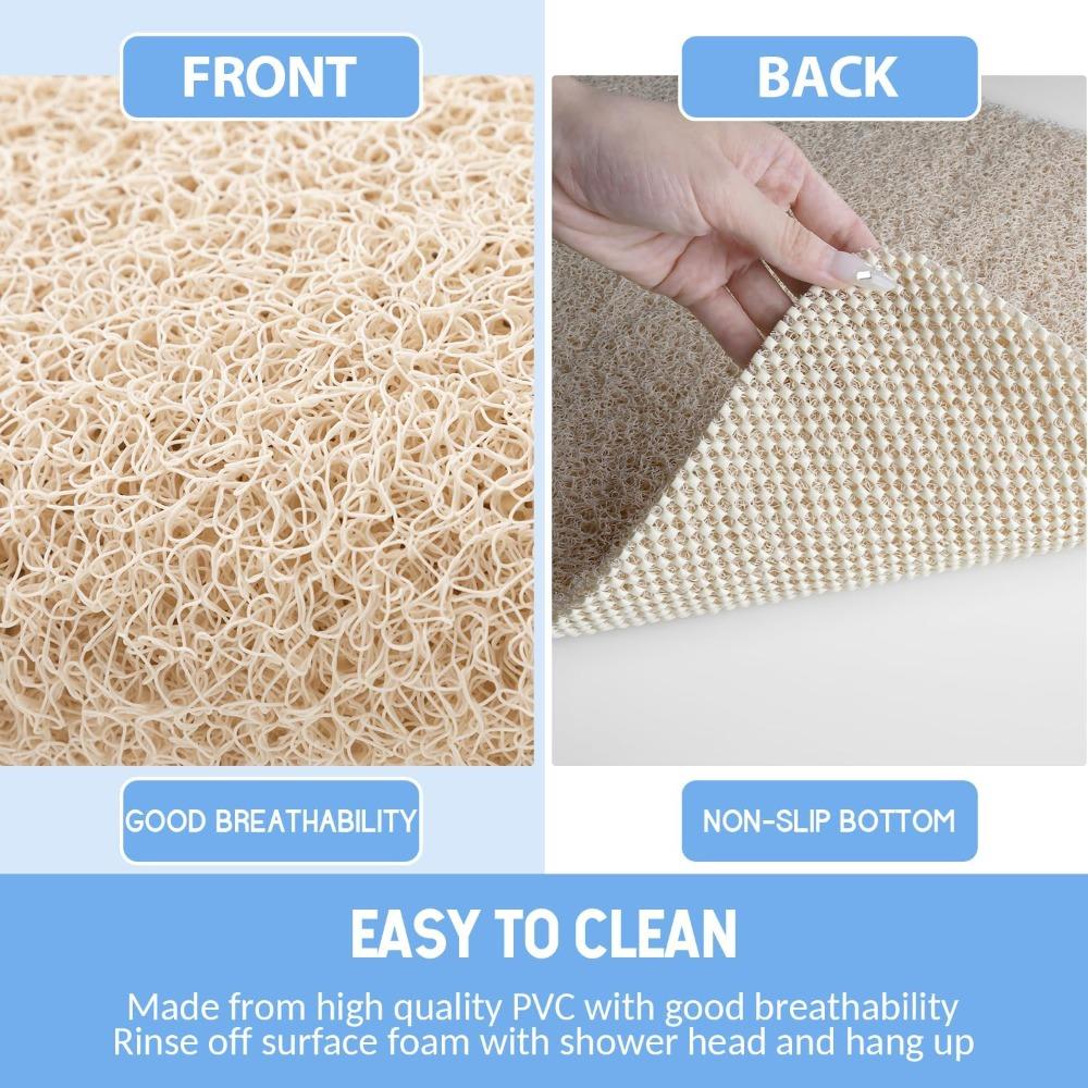Non Slip Shower Mat Fast Drying Foot Scrubber Mat High Quality Bathroom Mats Bathroom