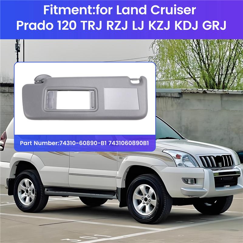 Автомобильный солнцезащитный козырек для Toyota Land Cruiser Prado 120 TRJ RZJ LJ KZJ KDJ GRJ Автоаксессуары 7431060890B1 Левый руль