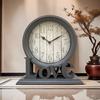 Круглые настольные часы в европейском стиле, каминные часы, не тикающие, декоративные настольные часы Love для офиса, гостиной, спальни, фермерского дома