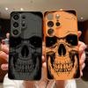 Магнитный чехол для телефона с принтом человеческого черепа для Samsung Galaxy S26 S25 Ultra S24 S23 FE A17 A57 A56 A37 A16 A35 A55 A15 A36 A25