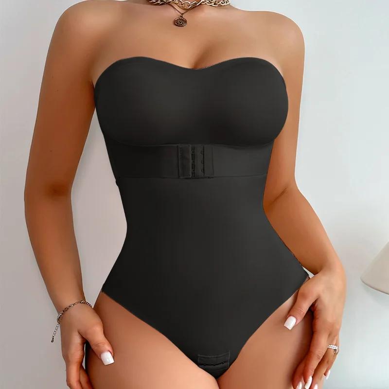 Tummy Control Shapewear Seamless Strapless Shortie Bodysuit For Women Hipster Sculpt Body Shapern Shapers Corset
