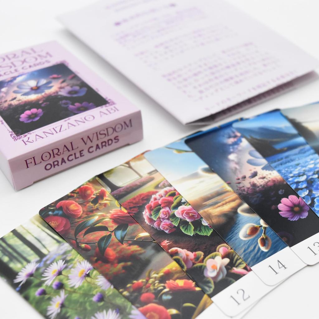 Floral Wisdom Oracle Cards | Cancer Ami | 48 Cards with Japanese Commentary [Authentic]