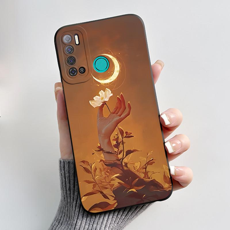 Защитный противоударный мягкий чехол для телефона Tecno LC7/Pouvoir 4/Pouvoir 4 Pro/LC8/Spark Power 2 Черный чехол Уникальный дизайн Обложка