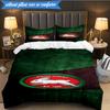 3PCS Nrl Rabbit Logo Design Bedding Set 2D Printing (Includes 1 Duvet Cover + 2 Pillowcases Coreless), Bedroom decor,Fan gift