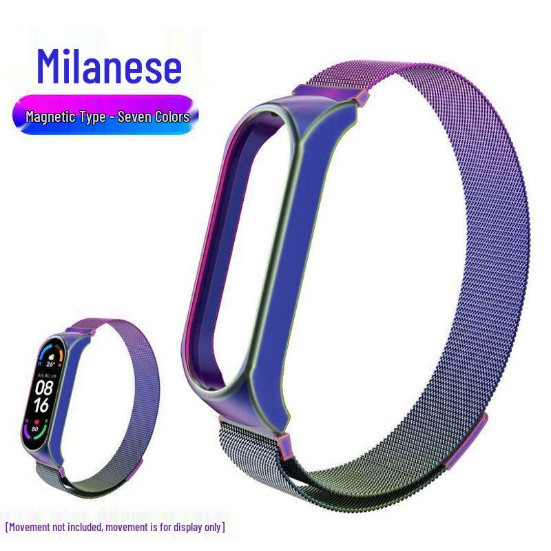 Умный браслет Xiaomi 7/8/9 Миланский магнитный ремешок из нержавеющей стали для браслета 3/4/5/6