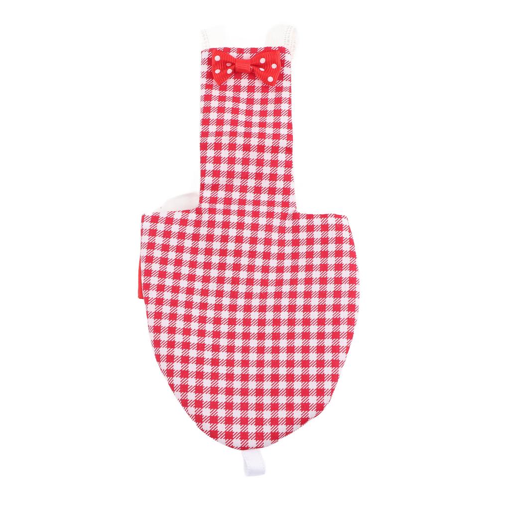 Подгузник для птиц Регулируемый Красный клетчатый узор Костюм пилота для попугаев Ара Волнистые попугайчики ПопугайчикL Красная клетка