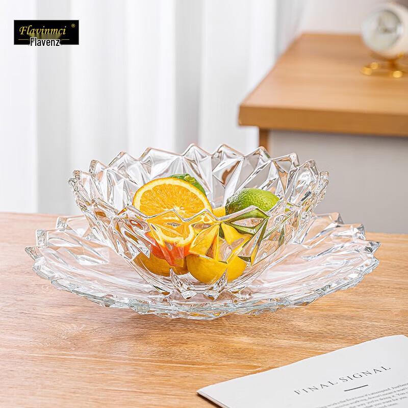 Flavens European Style Glass Fruit Plate