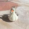 Flocking Resin Alpaca Capybara Keychains Charms Cute Elk Dolphin Garlic Keyring Backpack Decor Earphone Cover Pendant Key Chain