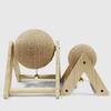 Натуральный сизаль Маленький питомец Кошка Кролик Когтеточка Мяч Игрушка Прочный Интерактивная Игра для Заточки Когтей Маленькие Питомцы Игрушка для Обогащения Новая
