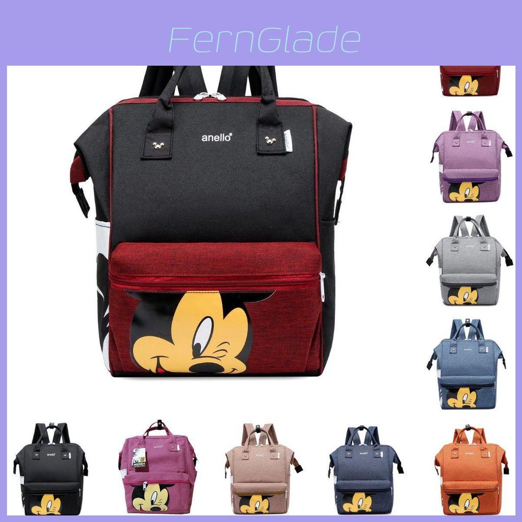 Disney Mickey Mouse Cartoon Shoulder Bag Large Capacity Mother And Baby Backpack With Vibrant Colors