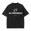 ALTER EGO LISA Album Logo Graphic T Shirt Men's Women's Clothing Vintage Washed Cotton T Shirts Oversized Short Sleeve Tees Tops