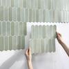 Fish Scale 3D Wall Tile PVC Kitchen Backsplash Portable Wall Sticker For Kitchen Bathroom