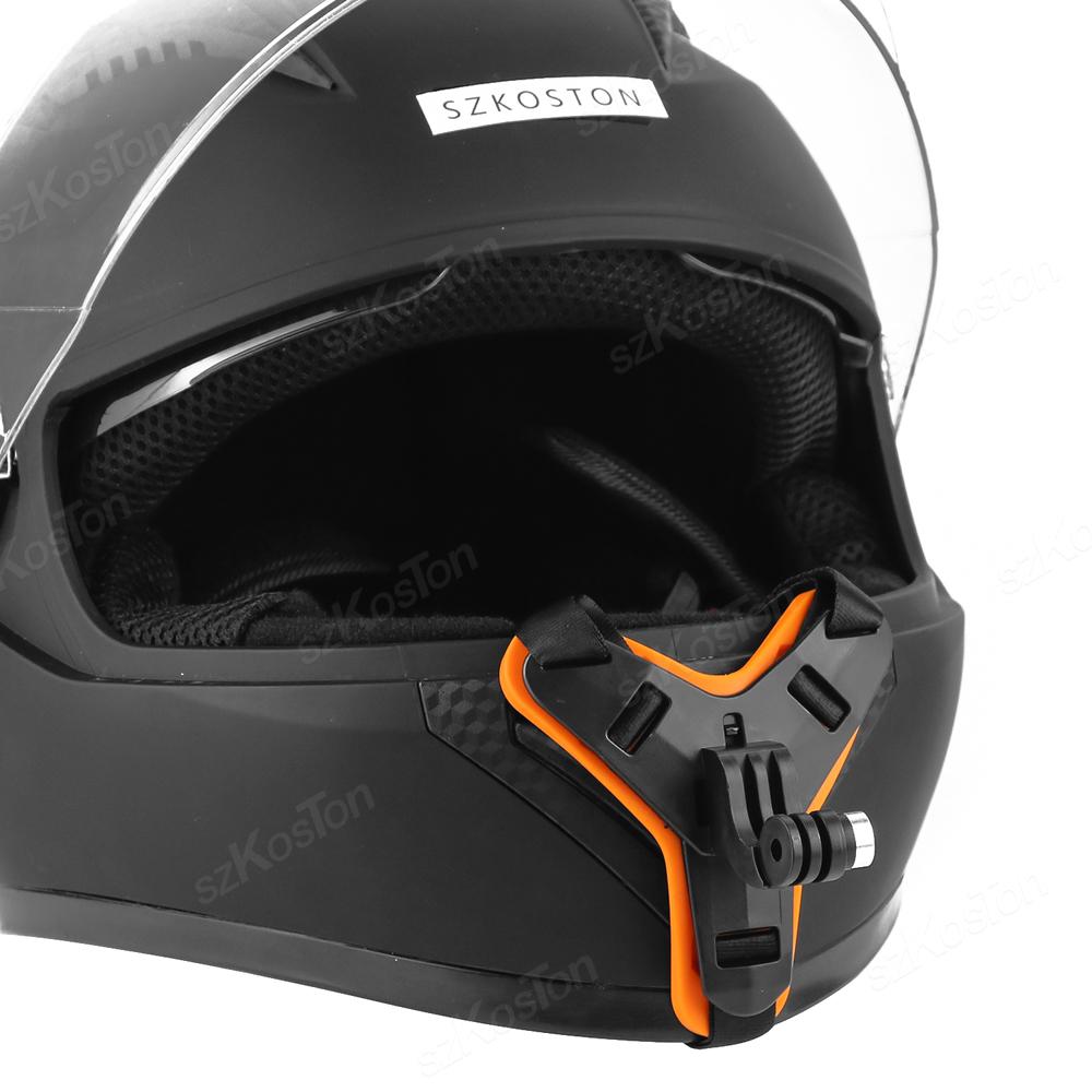 Крепление на подбородочный ремень для мотоциклетного шлема для GoPro Hero 12 11 10 9 8 Insta 360 X3 GO 3 Xiaomi Yi SJCAM DJI Action 3 4 Аксессуары