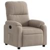 VidaXL Reclining Armchair, Relaxation Chair, Seat with Armrests and Backrest, Living Room TV Armchair, Modern, Taupe 373449