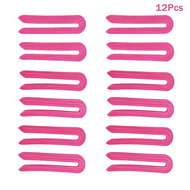 6/12 шт. U-образный изоляционный зажим Высокотемпературный Салонная завивка волос Парикмахерская завивка Парикмахерская подкладка для завивки волос Кудрявый аксессуар Инструменты для укладки