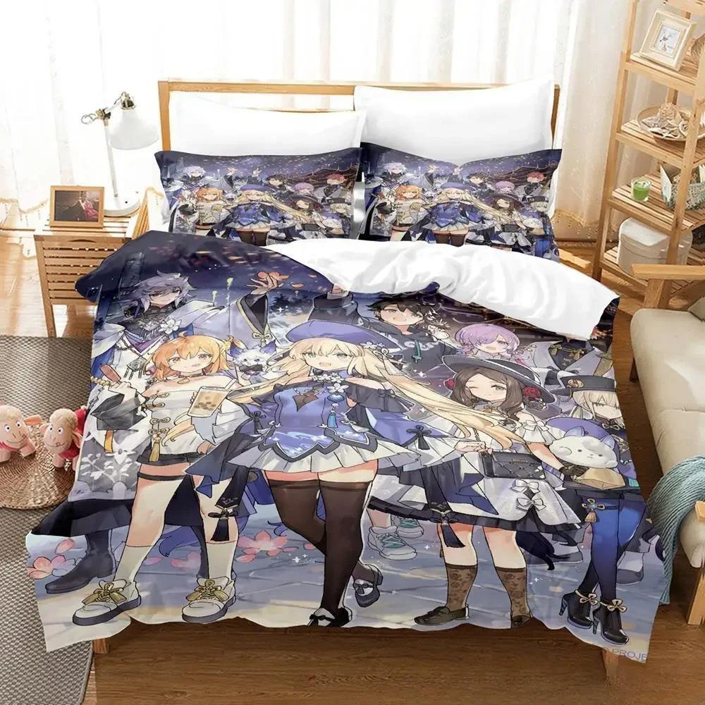 3D Принт Аниме Fate Grand Order Комплект Постельного Белья Односпальный Полуторный Двуспальный Кинг-сайз Комплект для Кровати Взрослый Детский Спальня Пододеяльник Комплект