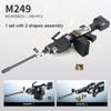 Military Transformable WW2 Light Machine Gun M249 SWAT Shoot Weapon Model Building Block Toy Brick Kit Childrens Boys Birthday Gifts