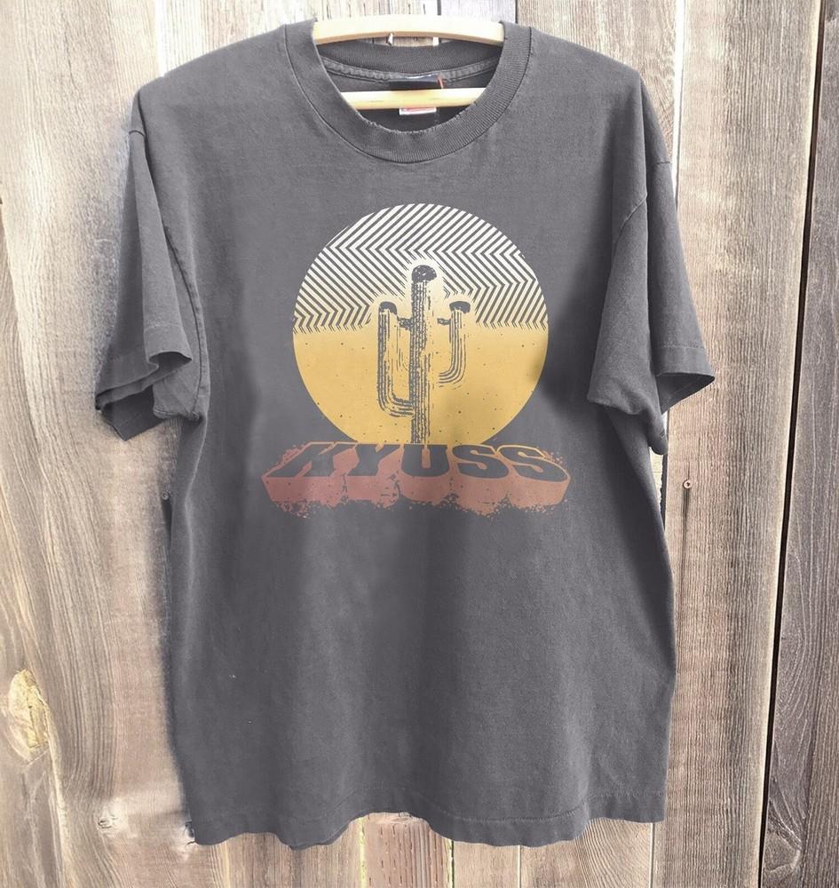 New KYUSS Rock Band Unisex TShirt Charcoal Cotton Tshirt Unisex T-Shirt