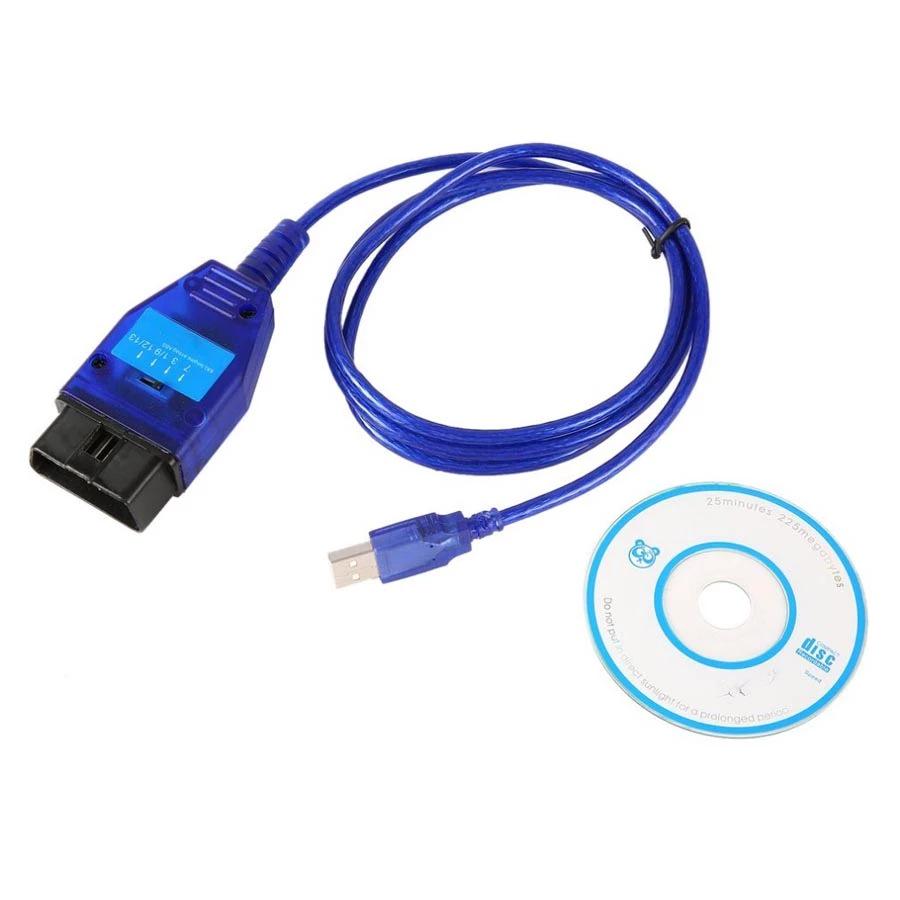 Диагностический сканер двигателя автомобиля, кабель OBD2 и монитор